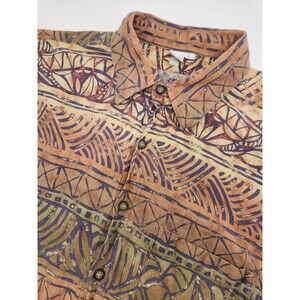 Territory Ahead Shirt Men's XL Short Sleeve Button Up Geometric Aztec Southwest